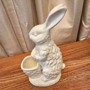 New! White Ceramic Rabbit